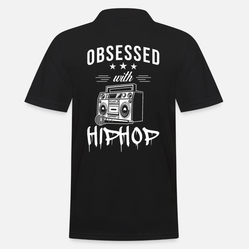 Hip Hop - Männer Poloshirt - Schwarz