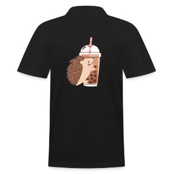 Bubble Tea Hérissons - Polo Homme - noir - Dos - Kai (181cm)