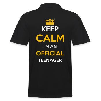 Offiziel adolescent cadeau - Polo Homme - noir - Dos - Kai (181cm)