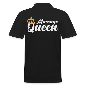 Massage Masseuse Cadeau - Polo Homme - noir - Dos - Kai (181cm)