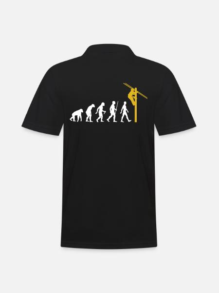Freileitungsmonteur - Männer Poloshirt - Schwarz