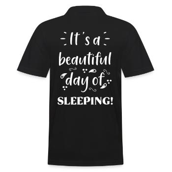 Dire dormir - Polo Homme - noir - Dos - Kai (181cm)