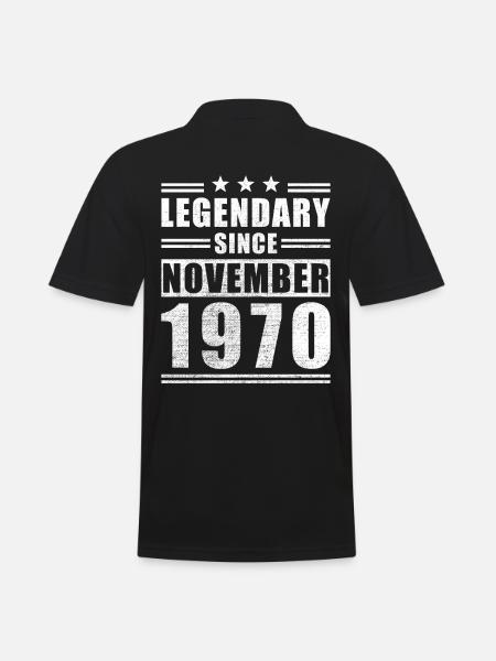 Legendary since November 1970 - Men's Polo Shirt - black