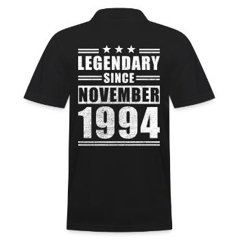 Légendaire depuis novembre 1994 - Polo Homme - noir - Dos - Kai (181cm)