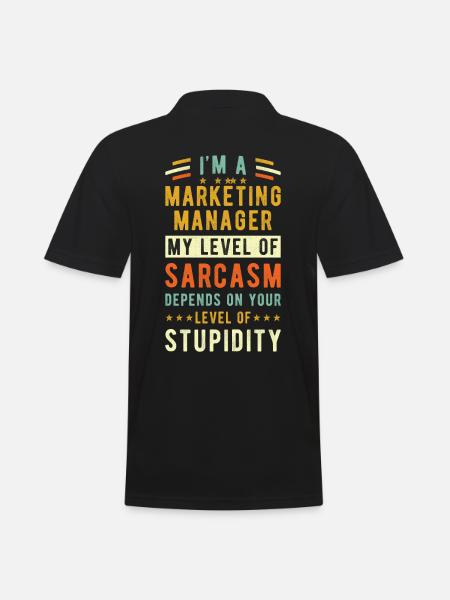 Marketing Manager Gift - Men's Polo Shirt - black