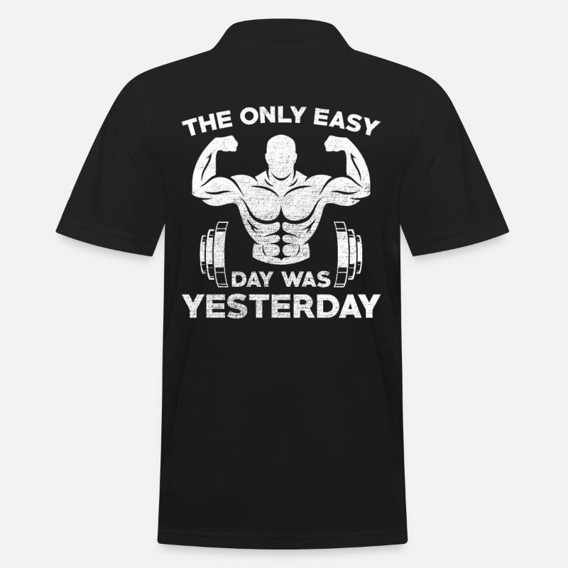 Bodybuilder - Männer Poloshirt - Schwarz