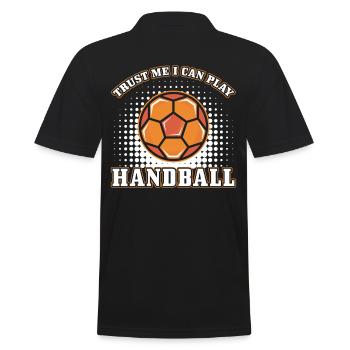 Cadeau de handball dicton drôle - Polo Homme - noir - Dos - Kai (181cm)