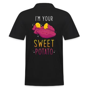 Patate douce - Polo Homme - noir - Dos - Kai (181cm)