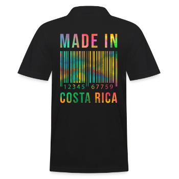 Costa Rica né Made in Costa Rica - Polo Homme - noir - Dos - Kai (181cm)