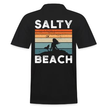 Plage salée - Polo Homme - noir - Dos - Kai (181cm)