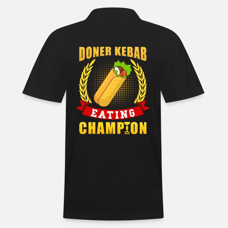 Doner Kebab Champion - Polo Homme - noir