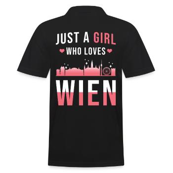 Vienna - Men's Polo Shirt - black - Back - Kai (181cm)