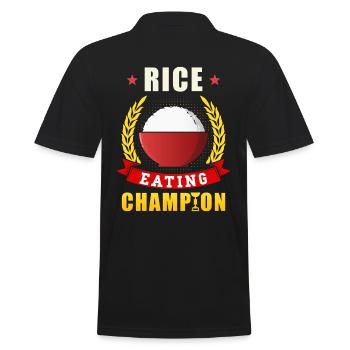 Champion du riz - Polo Homme - noir - Dos - Kai (181cm)