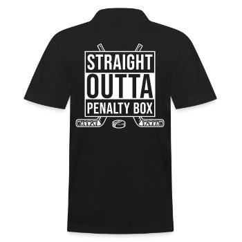 Eishockey - Männer Poloshirt - Schwarz - Hinten - Kai (181cm)