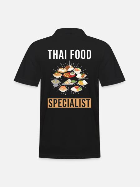 Thai Food Specialist - Men's Polo Shirt - black