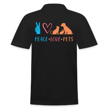 Animaux Animaux De compagnie Amour - Polo Homme - noir - Dos - Kai (181cm)