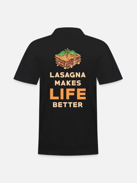 Lasagna - Men's Polo Shirt - black