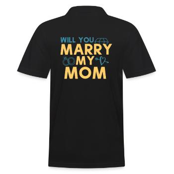 Voulez-vous épouser ma mère - Polo Homme - noir - Dos - Kai (181cm)