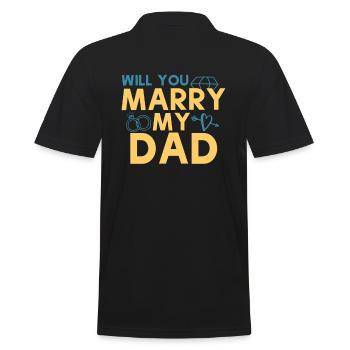 Voulez-vous épouser mon père - Polo Homme - noir - Dos - Kai (181cm)