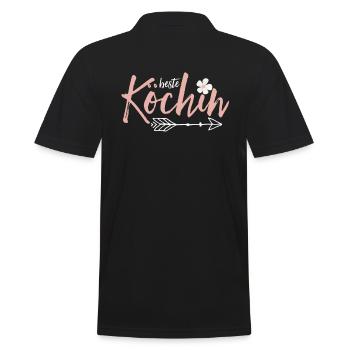 Beste Köchin - Männer Poloshirt - Schwarz - Hinten - Kai (181cm)