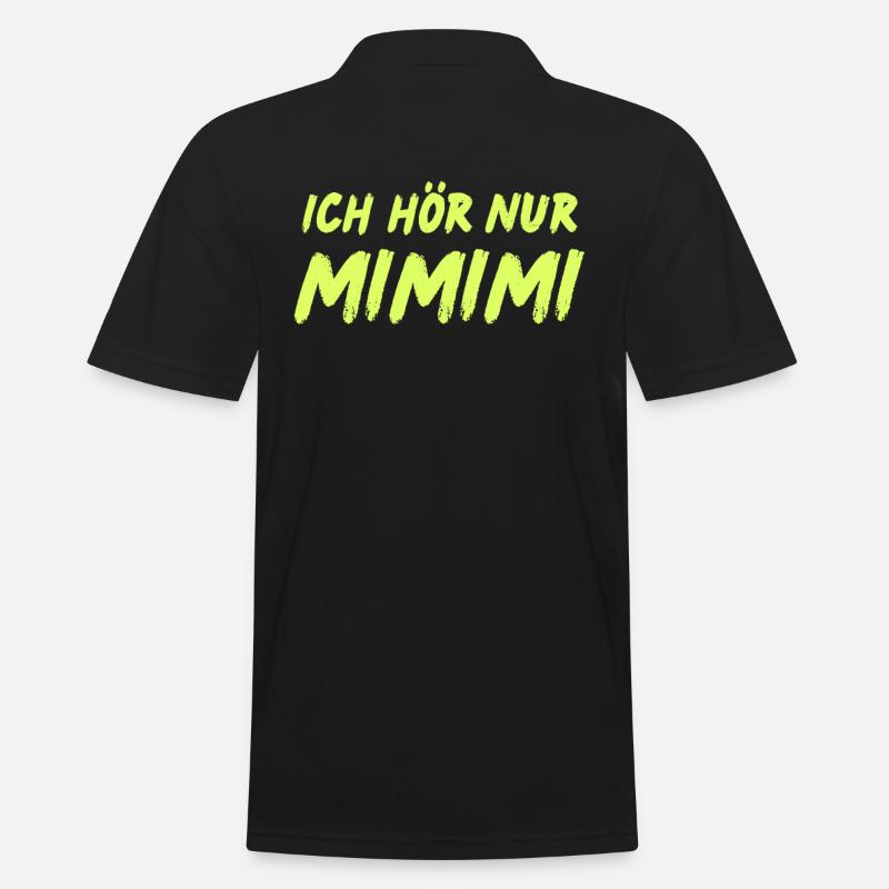 Mimimi - Männer Poloshirt - Schwarz