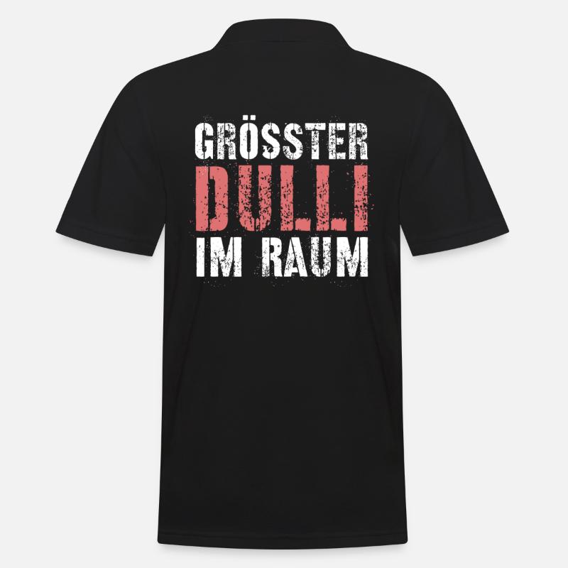 Dulli - Männer Poloshirt - Schwarz