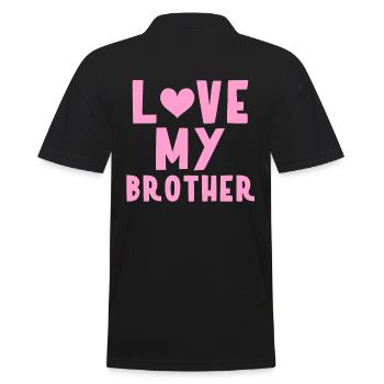 J’aime mon frère - Polo Homme - noir - Dos - Kai (181cm)