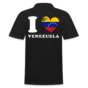 J’aime le Venezuela - Polo Homme - noir - Dos - Kai (181cm)