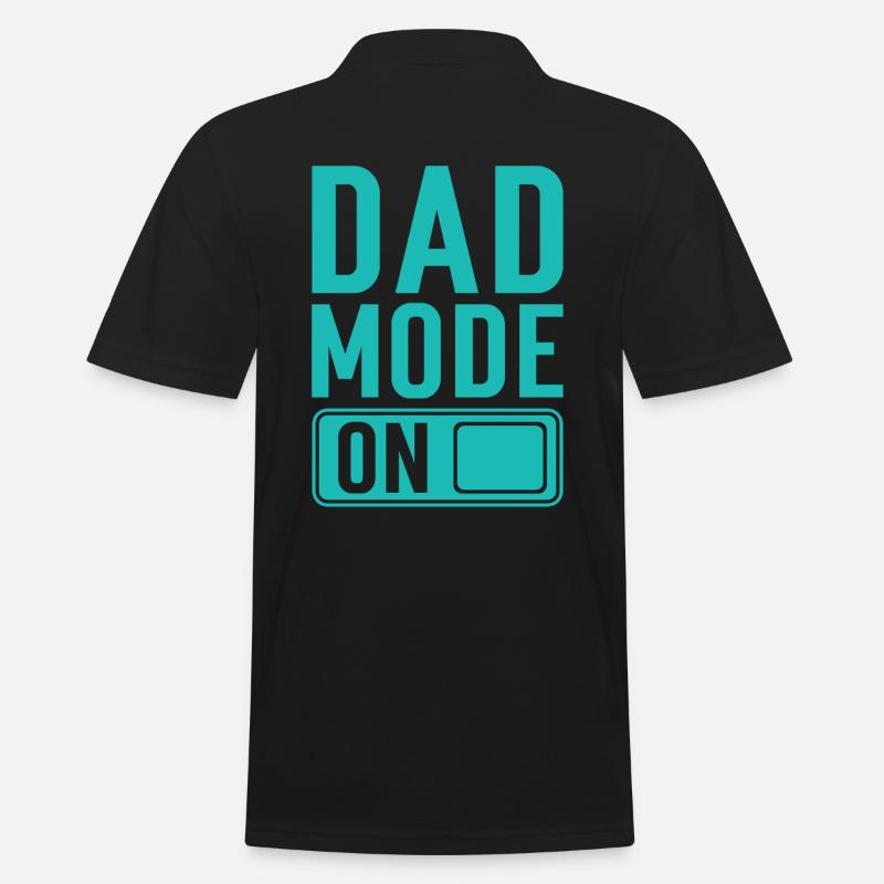 Papa werdender Vater Geschenk Spruch - Männer Poloshirt - Schwarz