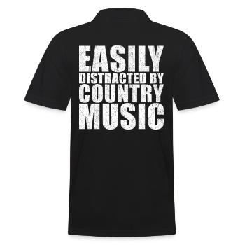 Musique country - Polo Homme - noir - Dos - Kai (181cm)