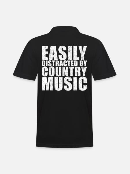 Country Music - Men's Polo Shirt - black