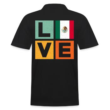 Mexique Amour - Polo Homme - noir - Dos - Kai (181cm)