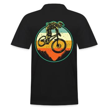 VTT VTT Rétro - Polo Homme - noir - Dos - Kai (181cm)