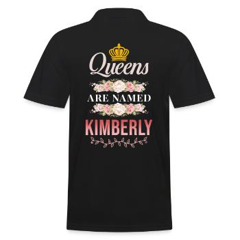Kimberly Saying Gift - Men's Polo Shirt - black - Back - Kai (181cm)