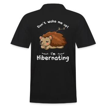 Hibernation Don’t Wake Me Hedgehogs - Polo Homme - noir - Dos - Kai (181cm)