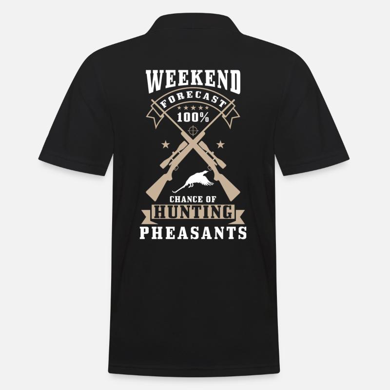 Pheasant Hunter Saying - Men's Polo Shirt - black
