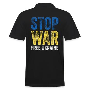 L’Ukraine arrête la guerre - Polo Homme - noir - Dos - Kai (181cm)