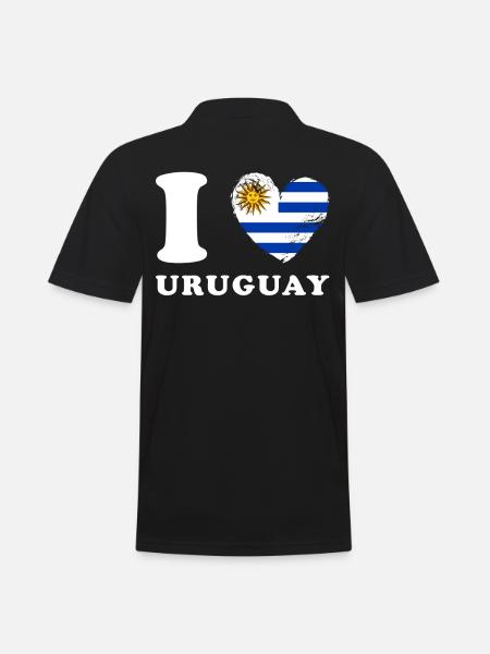 Uruguay I love Uruguay - Men's Polo Shirt - black