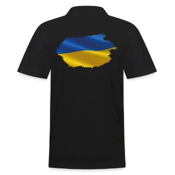 Drapeau de l’Ukraine - Polo Homme - noir - Dos - Kai (181cm)