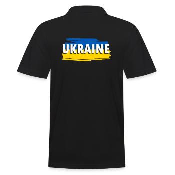 Drapeau de l’Ukraine - Polo Homme - noir - Dos - Kai (181cm)