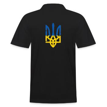 Symbole de l’Ukraine - Polo Homme - noir - Dos - Kai (181cm)