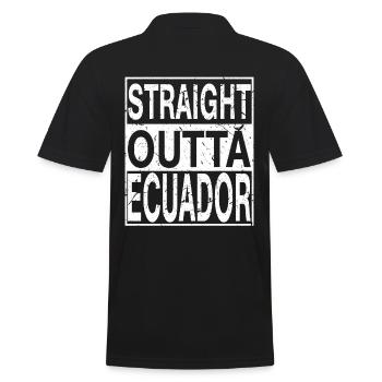 Équateur Straight outta Équateur - Polo Homme - noir - Dos - Kai (181cm)