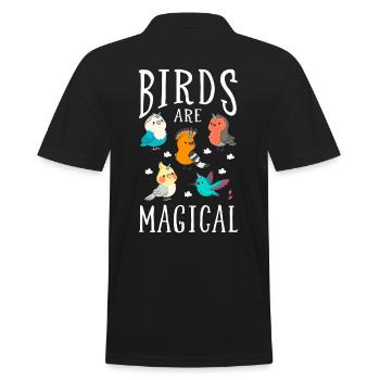 Oiseau - Polo Homme - noir - Dos - Kai (181cm)