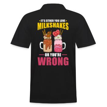 Milkshake - Men's Polo Shirt - black - Back - Kai (181cm)