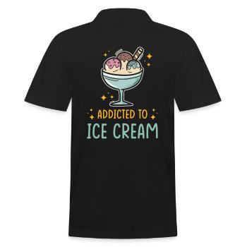 Ice - Men's Polo Shirt - black - Back - Kai (181cm)