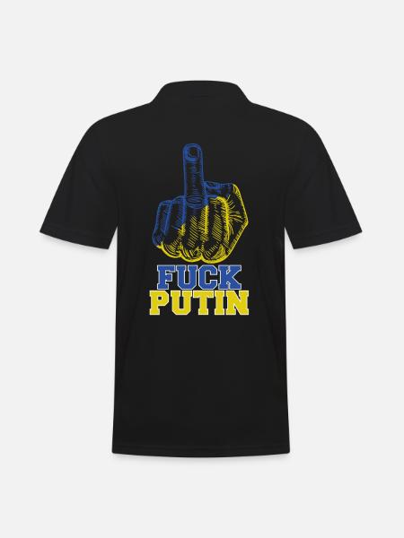 Fuck Poutine - Polo Homme - noir