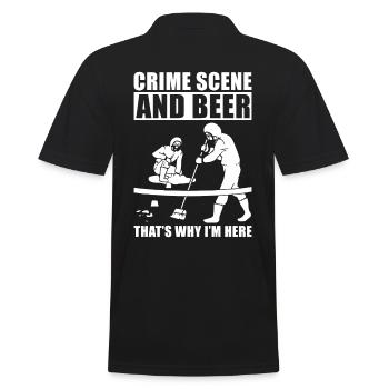 Nettoyeur de scène de crime - Polo Homme - noir - Dos - Kai (181cm)