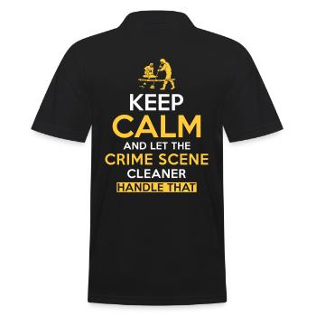 Nettoyeur de scène de crime - Polo Homme - noir - Dos - Kai (181cm)