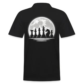 Échecs - Polo Homme - noir - Dos - Kai (181cm)