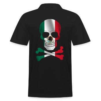 Drapeau du Mexique - Polo Homme - noir - Dos - Kai (181cm)